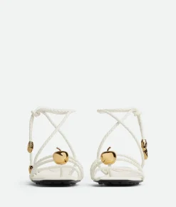 Bottega Veneta Adam Flat Sandal White Discount