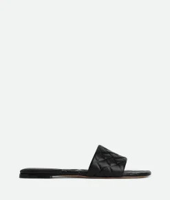 Bottega Veneta Amy Flat Mule Black Discount