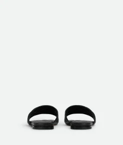 Bottega Veneta Amy Flat Mule Black Discount