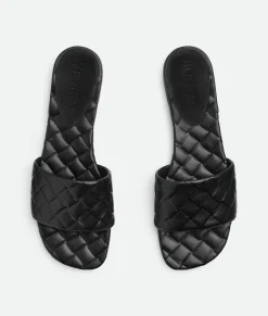 Bottega Veneta Amy Flat Mule Black Discount