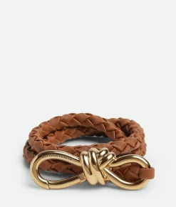 Bottega Veneta Andiamo Belt Cognac Outlet