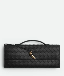 Bottega Veneta Andiamo Clutch Black Discount