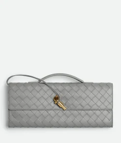 Bottega Veneta Andiamo Clutch Sterling Clearance