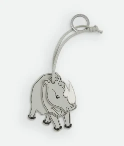 Bottega Veneta Animal Key Ring White/agate grey Sale