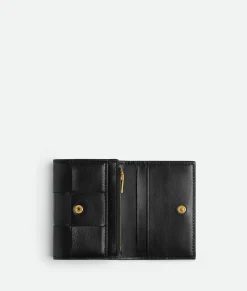 Bottega Veneta Bi-Fold Card Case Black Hot