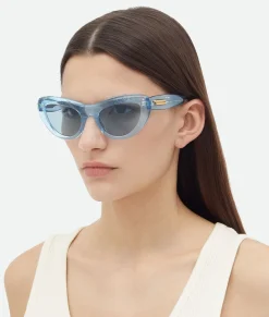 Bottega Veneta Bombe Cat Eye Sunglasses Light blue/blue Outlet