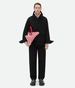Bottega Veneta Bonded Cotton Wool Blouson Black/navy Online