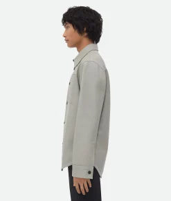 Bottega Veneta Bonded Leather Shirt Seal Outlet