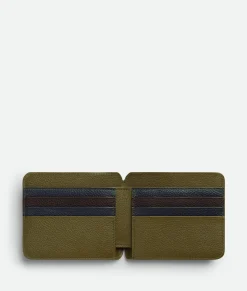 Bottega Veneta Booster Bi-Fold Wallet Olive oil/space/fondant Outlet