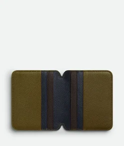 Bottega Veneta Booster Flap Card Case Olive oil/space/fondant Discount