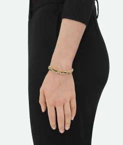 Bottega Veneta Braid Bracelet Dark green Clearance