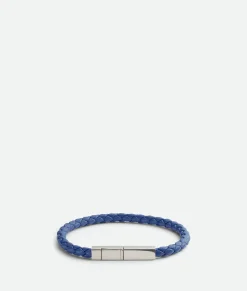 Bottega Veneta Braid Leather Bracelet Cruise