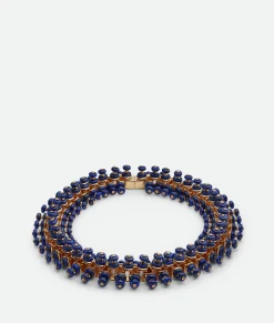 Bottega Veneta Bubble Necklace Lapis/white Hot