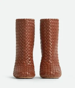 Bottega Veneta Canalazzo Ankle Boot Brown sugar Discount