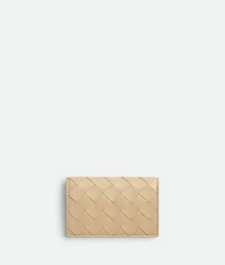 Bottega Veneta Card Case With Coin Purse Porridge New