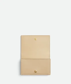 Bottega Veneta Card Case With Coin Purse Porridge New
