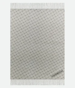 Bottega Veneta Cashmere Blanket With Intreccio Motif Grey Best