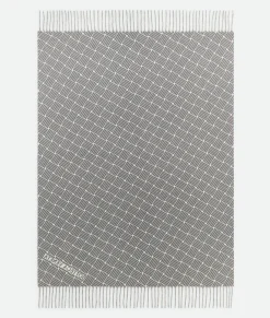 Bottega Veneta Cashmere Blanket With Intreccio Motif Grey Best