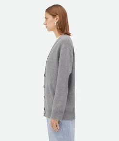 Bottega Veneta Cashmere Cardigan Light grey melange New