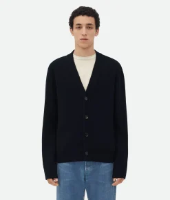 Bottega Veneta Cashmere Cardigan Navy