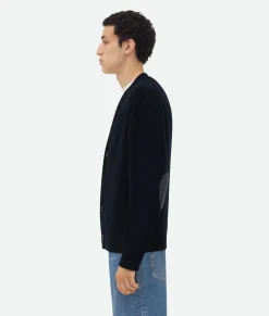 Bottega Veneta Cashmere Cardigan Navy