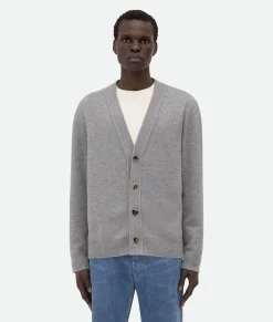 Bottega Veneta Cashmere Cardigan Light grey melange New