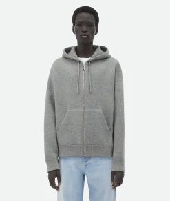 Bottega Veneta Cashmere Hoodie Light grey melange Best