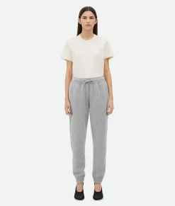 Bottega Veneta Cashmere Jogger Trousers Light grey melange Online