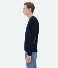Bottega Veneta Cashmere Jumper Navy Discount
