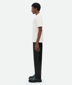 Bottega Veneta Cashmere T-Shirt Chalk Outlet