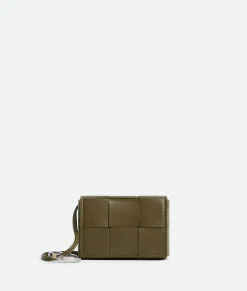 Bottega Veneta Cassette Airpods Case On Strap Mud Discount