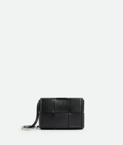 Bottega Veneta Cassette Airpods Case On Strap Black Sale