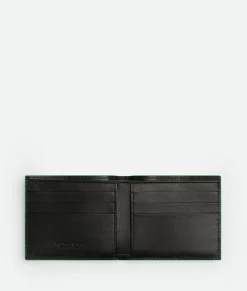 Bottega Veneta Cassette Bi-Fold Wallet Black / Parakeet Best
