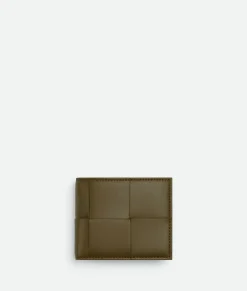 Bottega Veneta Cassette Bi-Fold Wallet Mud Hot