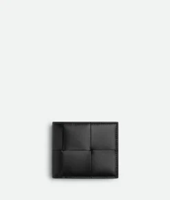 Bottega Veneta Cassette Bi-Fold Wallet Black/parakeet Best