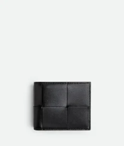 Bottega Veneta Cassette Bi-Fold Wallet With Coin Purse Black
