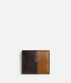 Bottega Veneta Cassette Bi-Fold Wallet With Coin Purse Fondant/wood Outlet