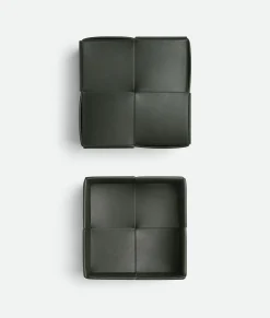 Bottega Veneta Cassette Box - M Dark green Clearance