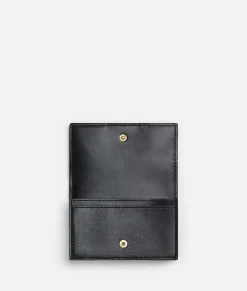 Bottega Veneta Cassette Business Card Case Black Outlet