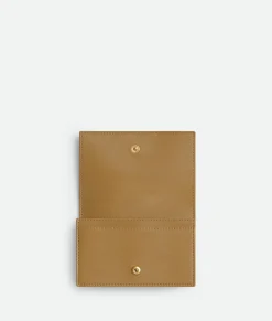 Bottega Veneta Cassette Business Card Case Dark praline / Sea salt Clearance