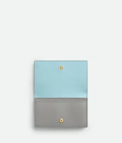 Bottega Veneta Cassette Business Card Case Sterling/zenith Outlet