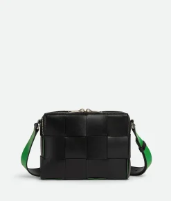 Bottega Veneta Cassette Camera Bag Black / Parakeet Outlet