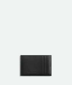 Bottega Veneta Cassette Credit Card Case Black / White / Yellow Clearance