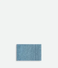 Bottega Veneta Cassette Credit Card Case Blue melange/ice Online