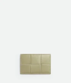 Bottega Veneta Cassette Credit Card Case Travertine / Natural Best