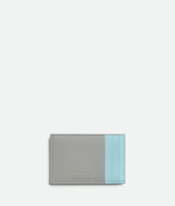 Bottega Veneta Cassette Credit Card Case Sterling/zenith New