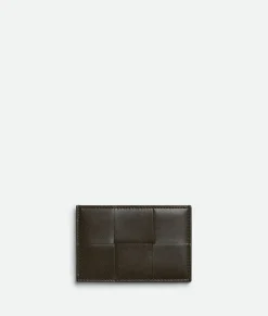 Bottega Veneta Cassette Credit Card Case Kaki/light butterscotch Clearance