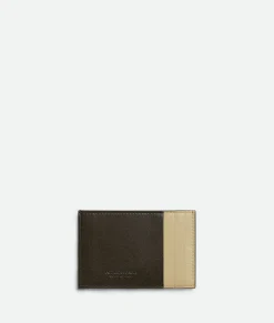 Bottega Veneta Cassette Credit Card Case Kaki/light butterscotch Clearance