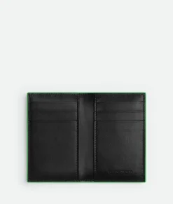 Bottega Veneta Cassette Flap Card Case Black / Parakeet Online