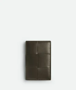 Bottega Veneta Cassette Flap Card Case Kaki/light butterscotch Online